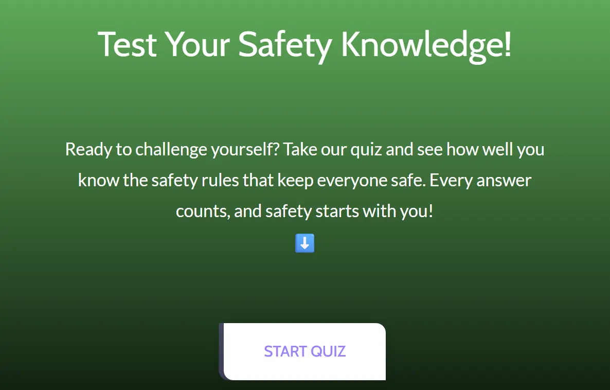 SAUDI ARAMCO Contractor Safety Officer Quiz - Test Your Safety Knowledge